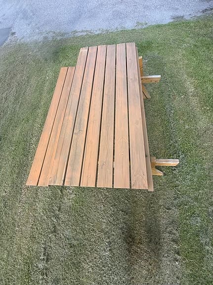 Sittbänk, picknickbord