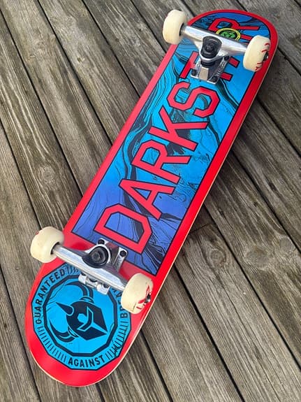 Darkstar skateboard röd/blå