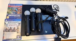 Sony PlayStation 4 konsol med Move-kontroller