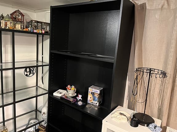 IKEA BILLY bokhylla, svartbrun, 80x28x202 cm