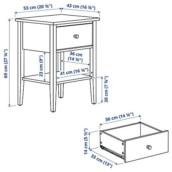 Ikea Hemnes nightstand