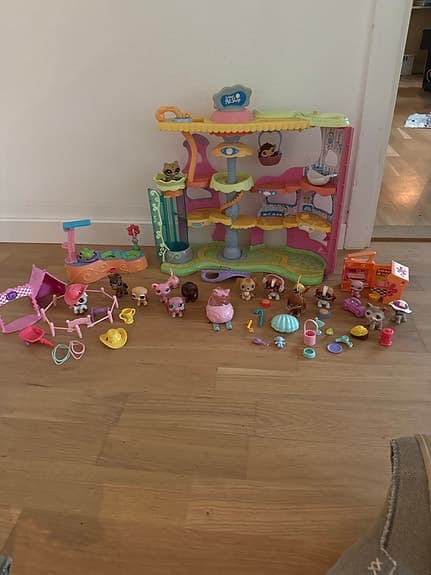 Littlest Pet Shop lekset med hus och figurer