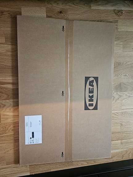Tre skåpsdörrar Ikea lerhyttan svart