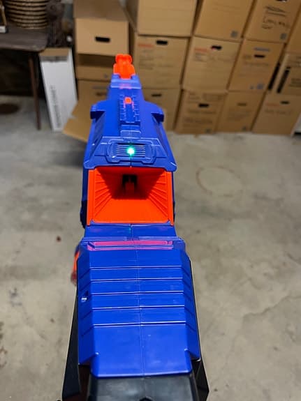 Nerf leksakspistol med trummagasin