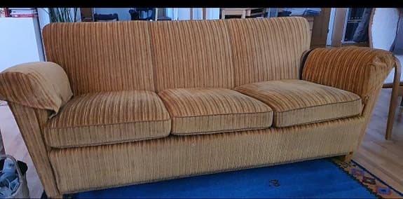 Original DUX A-serie 3-sitssoffa & fåtölj – 1950-tal – komplett grupp