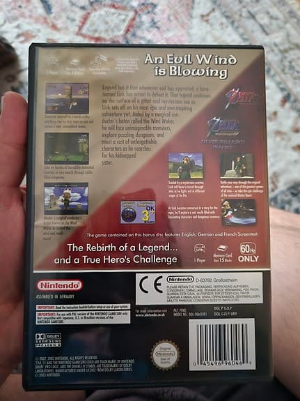 Nintendo GameCube The Legend of Zelda The Wind Waker Limited Edition spel