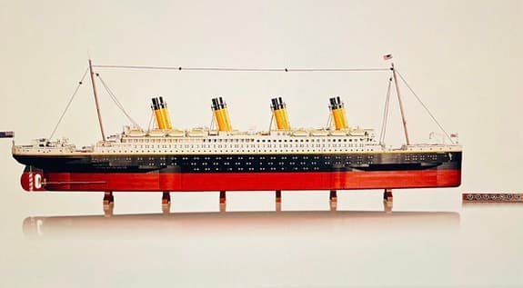 Titanic model kompatibel med Lego