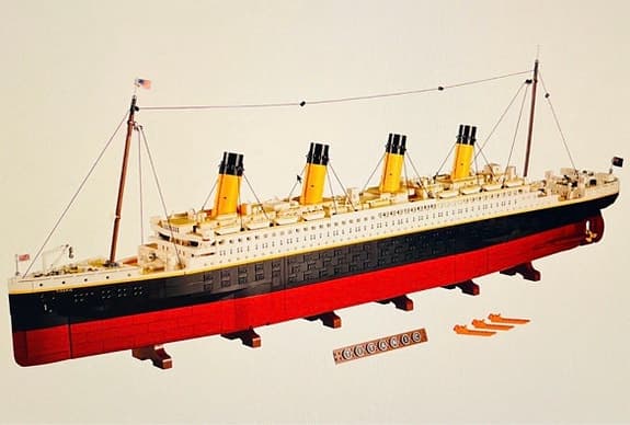 Titanic model kompatibel med Lego