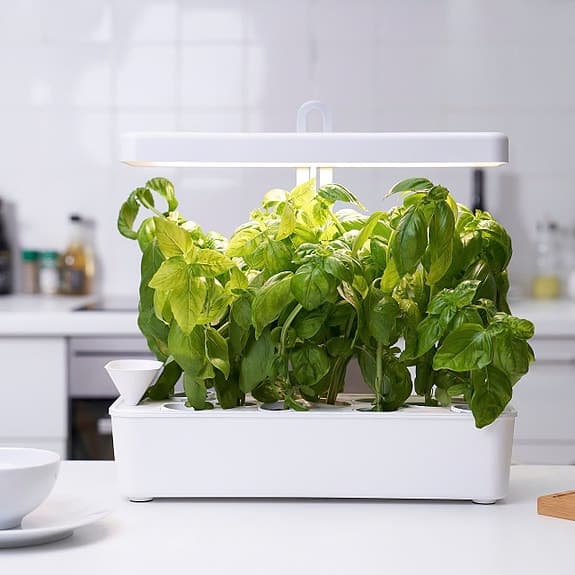 IKEA Nysättra odlingslåda med växtlampa