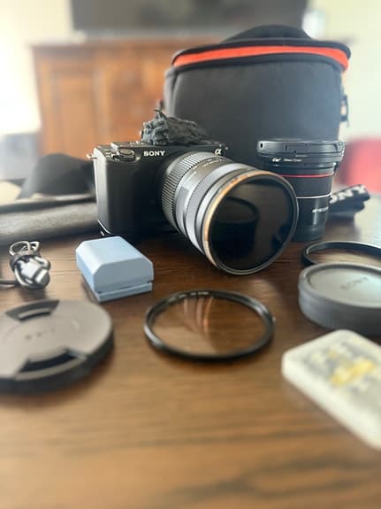 Sony ZV-E1 + Objektiv med tillbehör