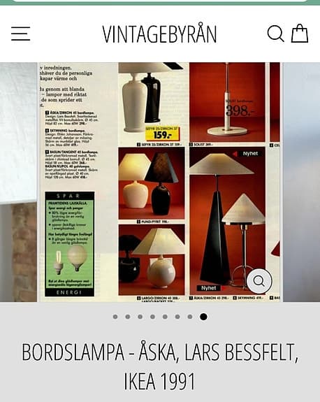 Pyramidformad lampfot svart metall- Hämtas i Gröndal