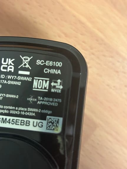 Shimano SC-E6100 cykeldator svart