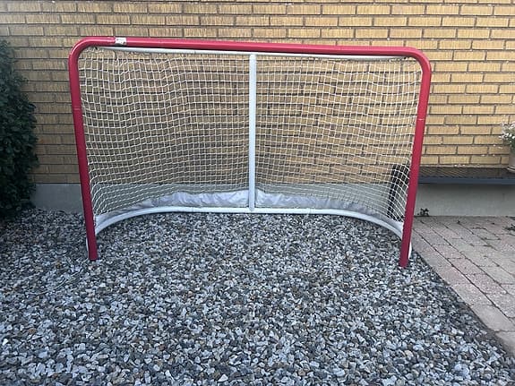 Hockeymål med nät och skottduk full size