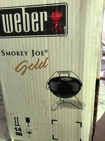 Weber Smokey Joe Gold bärbar kolgrill
