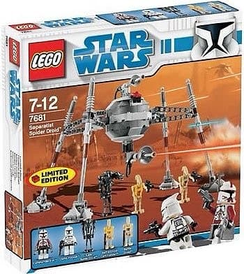 LEGO Star Wars set 7681 Separatist Spider Droid med minifigurer