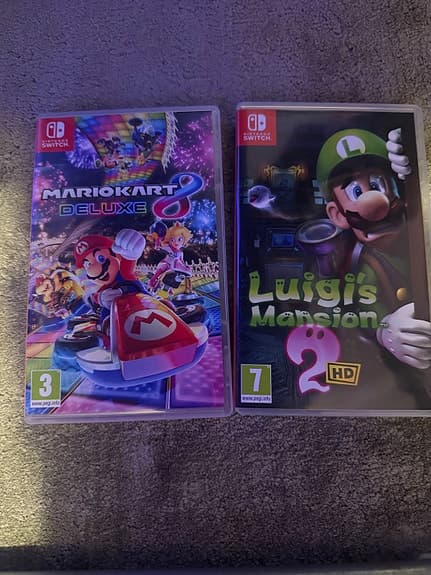 Nintendo Switch konsol med Joy-Con neon röd/blå