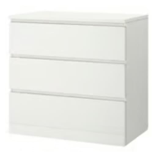 Helt nya IKEA MALM byråer 3 lådor, i oöppnade kartonger