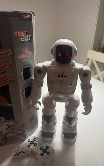 Orbit Bot robotleksak vit med fjärrkontroll