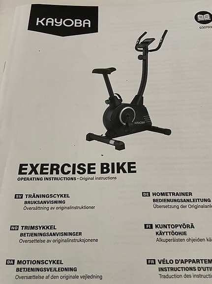 Exercis Bike motionscykel svart