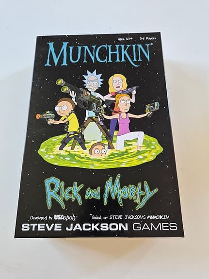 Munchkin Rick and Morty brädspel kortspel