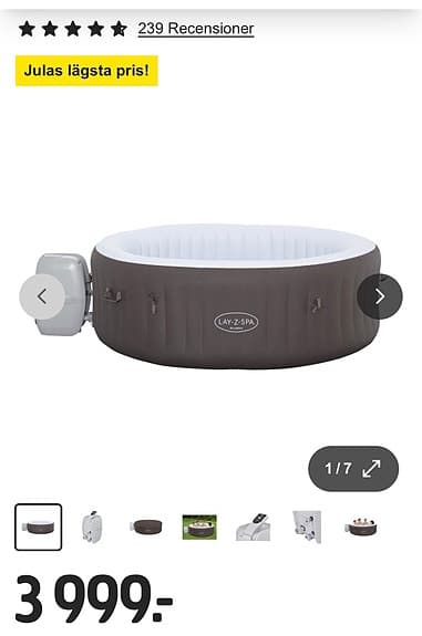 Lay-Z-Spa uppblåsbart spabad