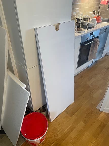 Vit köksbänkskiva / skiva till kök