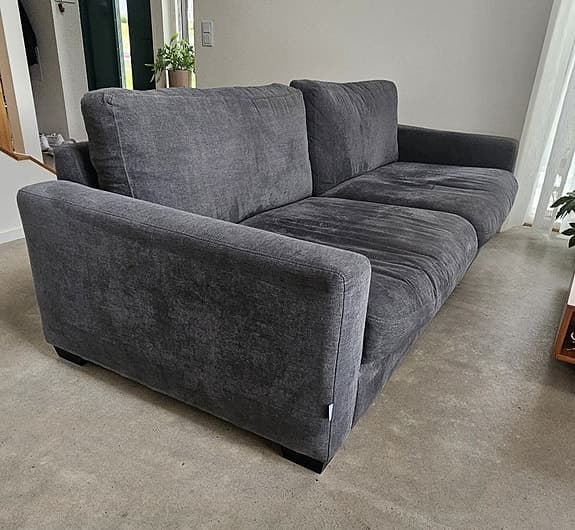 Soffa Lounge Aston Velvet 3.5-sits soffa (250 cm) silvergrå