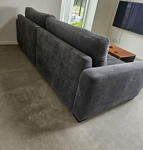 Soffa Lounge Aston Velvet 3.5-sits soffa (250 cm) silvergrå