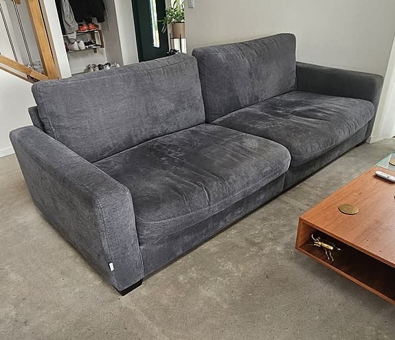 Soffa Lounge Aston Velvet 3.5-sits soffa (250 cm) silvergrå