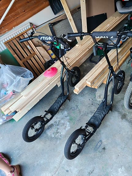 Stiga sparkcykel svart 2 st