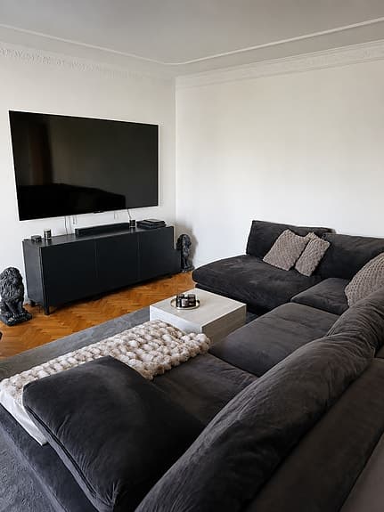 Grå modul soffa