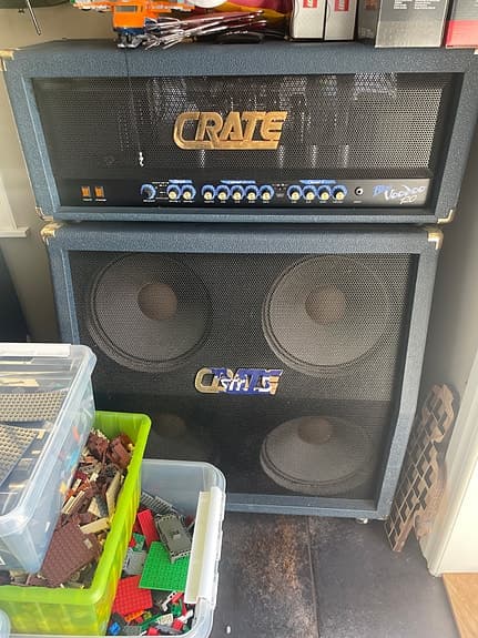 Crate Blue Voodoo BV-120HW USA + BV-412S 4x12  GitarrFörstärkare Säljes/Bytes