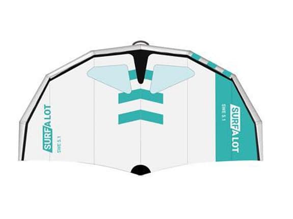 Komplett Wingsurfpaket: Surf a lot (Bräda, Foil + 2 Vingar: 5.1m & 6.1m)