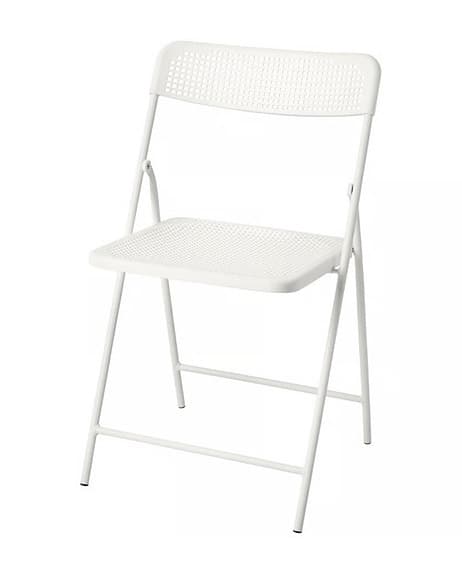 IKEA TORPARÖ vit/beige inom-/utomhusstol