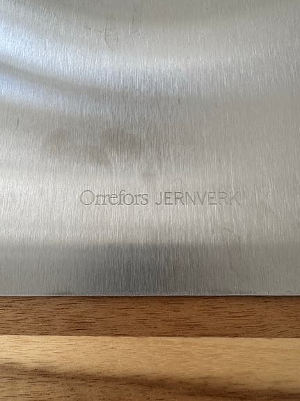 Orrefors Jernverk skärbräda i stål