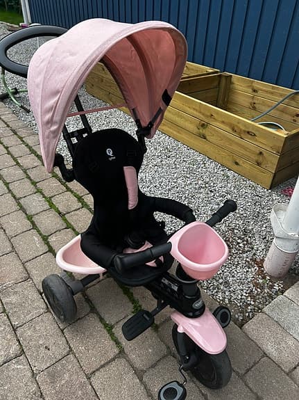 QPlay Cosy 4-i-1 Trehjuling, Rosa