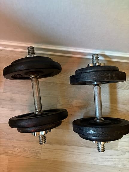 Hantel med justerbara vikter Paket 1