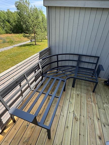 Utesoffa Brafab Morzine, grå
