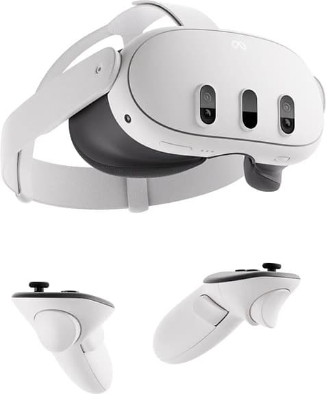 Meta Quest 3 VR-headset med handkontroller
