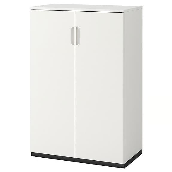 Ikea vitt förvaringsskåp med hyllor