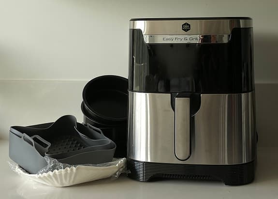 OBH Nordica Easy Fry & Grill XL airfryer rostfri i orginalförpackning