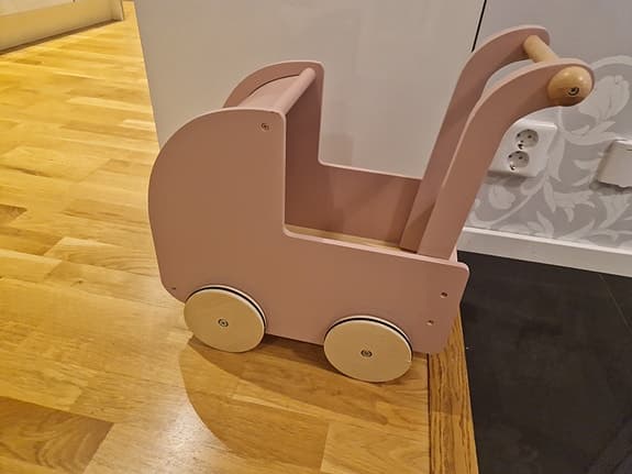 Gåvagn rosa retro