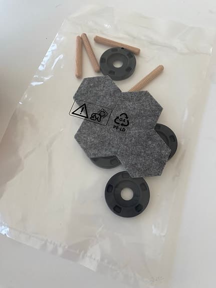 IKEA sängben trä 10 cm