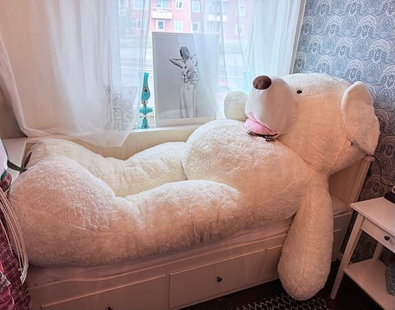 🐻 Gigantisk Teddyway Nalle med etiketten kvar,  XXL, Supermjuk & Imponerande! 🐻