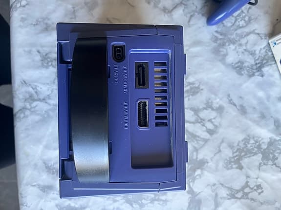 Nintendo GameCube spelkonsol lila