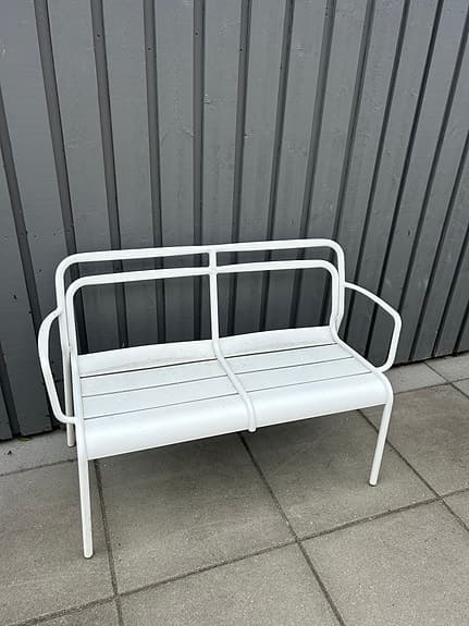 Bänk Vit Aluminium