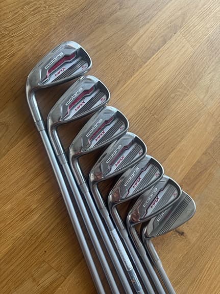 Cobra Max järnset golfklubbor dam vänster