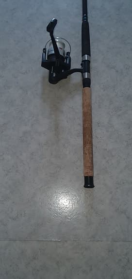 Shimano haspelspö med rulle svart