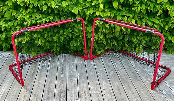 Rött innebandymål / träningsmål med nät