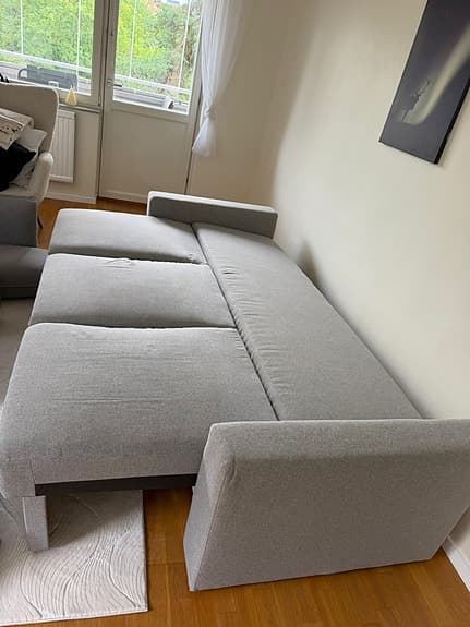 BÅRSLÖV 3-sits bäddsoffa, Tibbleby grå